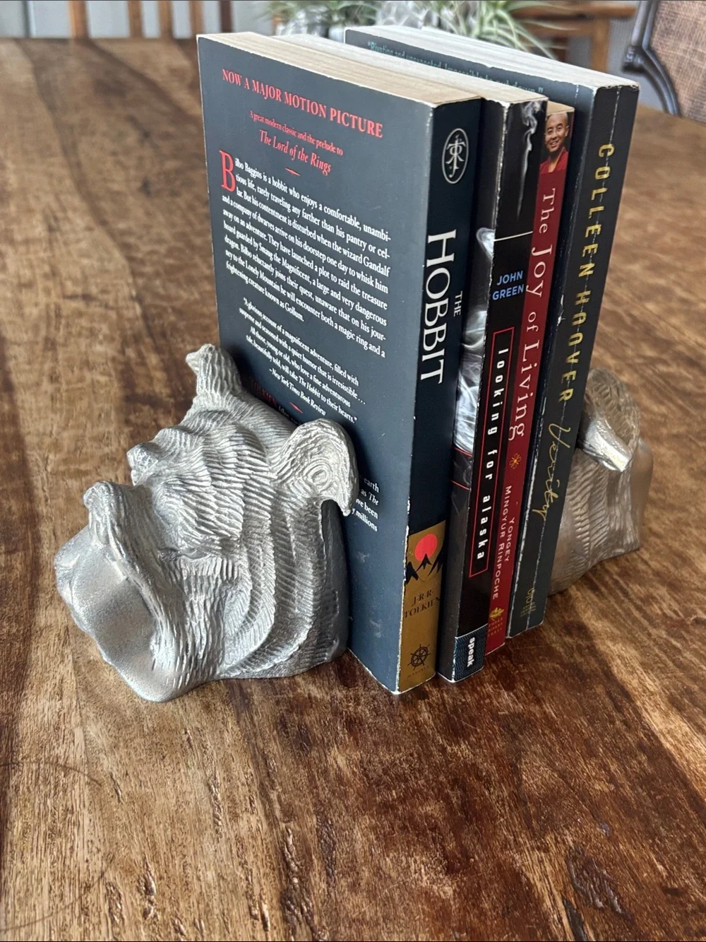 Z Gallerie Silver Bulldog Bookends